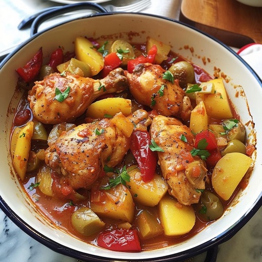 Poulet Strogonof  à la Sauce Tomate