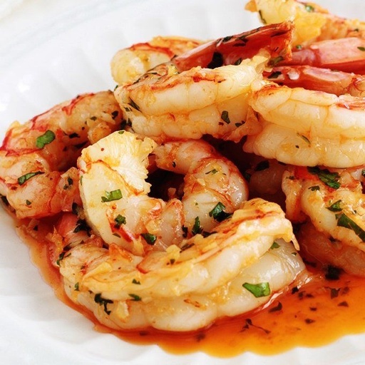 Crevettes Sautées à l'Ail